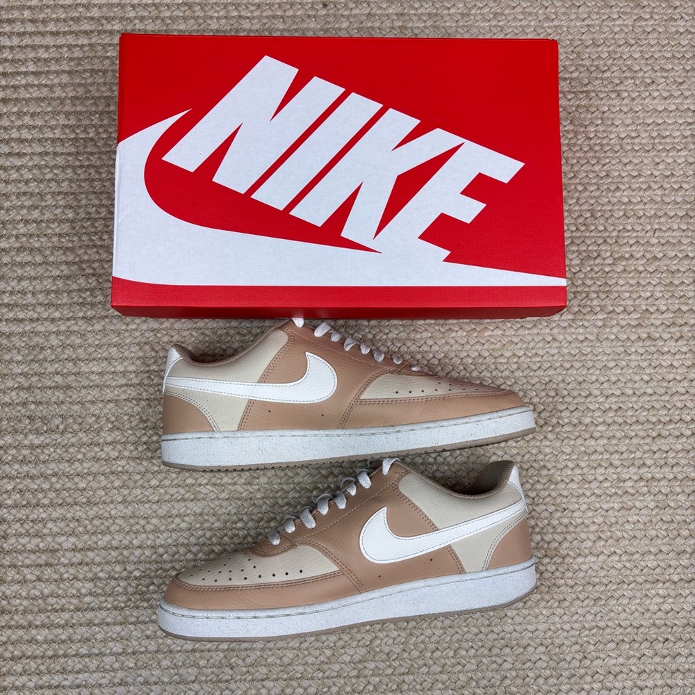Nike Court Vision Low Sanddrift Sail Hemp Sneakers Men’s 10 With Box - Picture 5 of 13